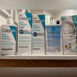 Face wash an moisturizer & bar soaps